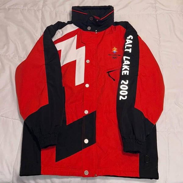 2002 Salt Lake City Winter Olympics Marker Ski Jacket - Red (Men's Large)