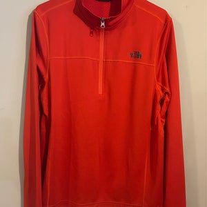 The North Face 1/4 Zip - Orange (Men's Large)