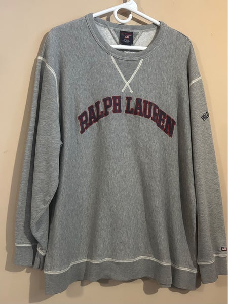 Vintage Polo Ralph Lauren Crewneck - Gray (Men's Large)