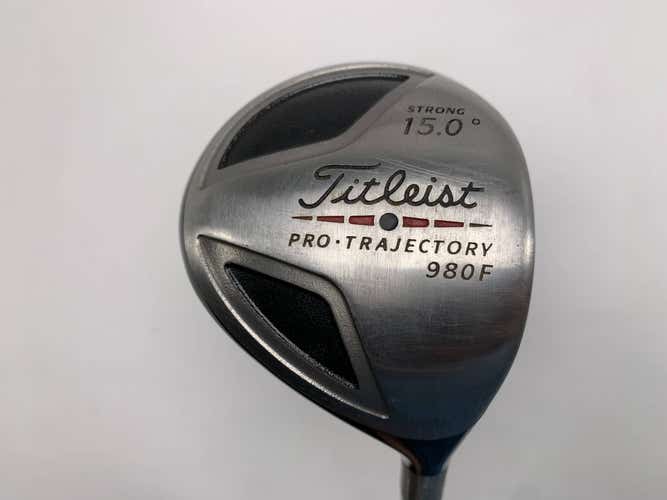 Titleist 980 F Strong Fairway Wood Strong 15* Speeder Stiff Graphite Mens RH