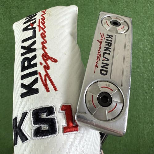 Kirkland Signature KS1 Right Handed Putter Blade Milled 34" With Headcover