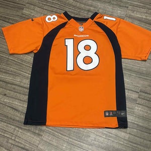 Denver Broncos NFL Peyton Manning #18 Nike On Field Youth Jersey, Size Youth Large (14/16)