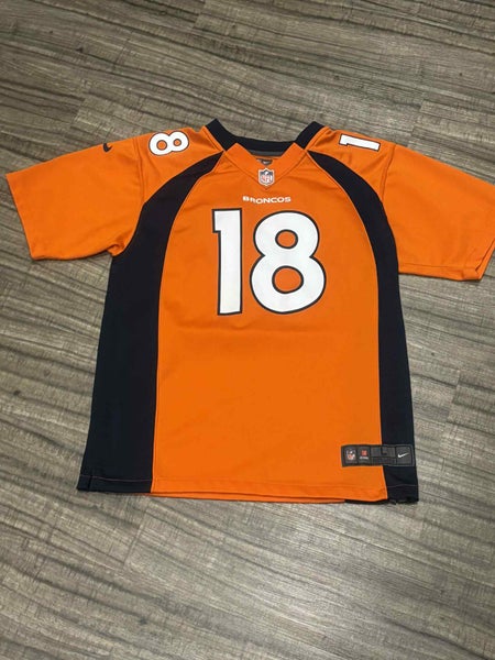 Denver Broncos NFL Peyton Manning #18 Nike On Field Youth Jersey, Size Youth Large (14/16)
