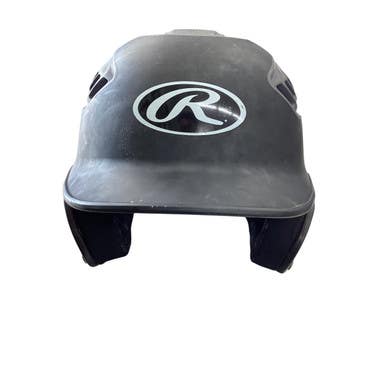 Used Rawlings 6 3/8 - 7 1/8 Batting Helmet No Mask Black SM 11760-S000081333