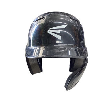 Used Easton ALPHA 6 5/8- 7 1/4 W/ JAW GUARD Batting Helmet No Mask Black MD 11760-S000081332