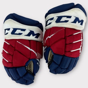 Pro Stock Used CCM JetSpeed 13” Rochester Americans Hockey Gloves
