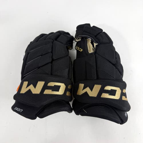 Brand New Black and Gold CCM Jetspeed Gloves - 14"