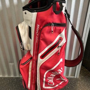 Used Callaway CHEV CART Mens Cart Bag Red 11868-S000065226