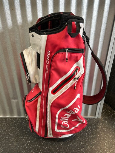 Used Callaway CHEV CART Mens Cart Bag Red 11868-S000065226