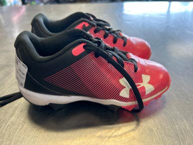Used Under Armour CLEAT BB/SB Cleats Pink Youth 10.0 11868-S000065210
