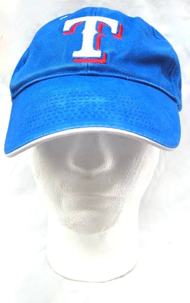 Blue Texas Rangers Adult Unisex Medium/Large Strapback Cap (Used) Velcro Back