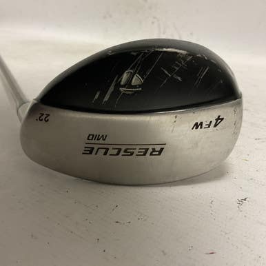 Used Taylormade RESCUE MID 4FW Mens Hybrid Club RH 4 Hybrid 11855-S000190203