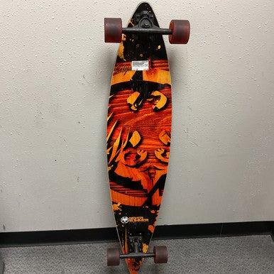 Used NEVER SUMMER ECLIPSE Longboard Orange Long 11855-S000190342