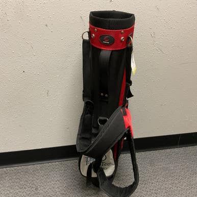 Used HUNTER THE FIRST TEE Jr Stand Bag Black And Red 11855-S000190296