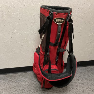 Used Titleist 4 PLAYERS Mens Stand Bag Red 11855-S000190289
