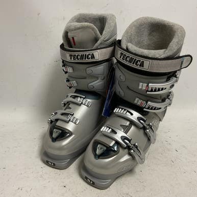 Used Tecnica RIVAL X7 Womens DH Ski Boot Grey 255 MP - M07.5 - W08.5 11855-S000190269
