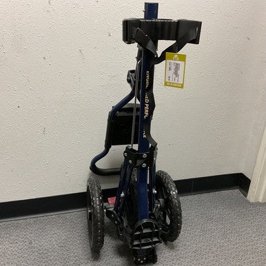 Used Maxfli PUSH CART Golf Cart Navy Blue 3 Wheel 11855-S000190258