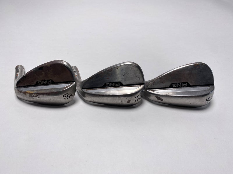 Ping s159 Raw Wedge Set 50* 12 | 54* 12 | 60* 10 HEADS ONLY Orange 2* Flat RH