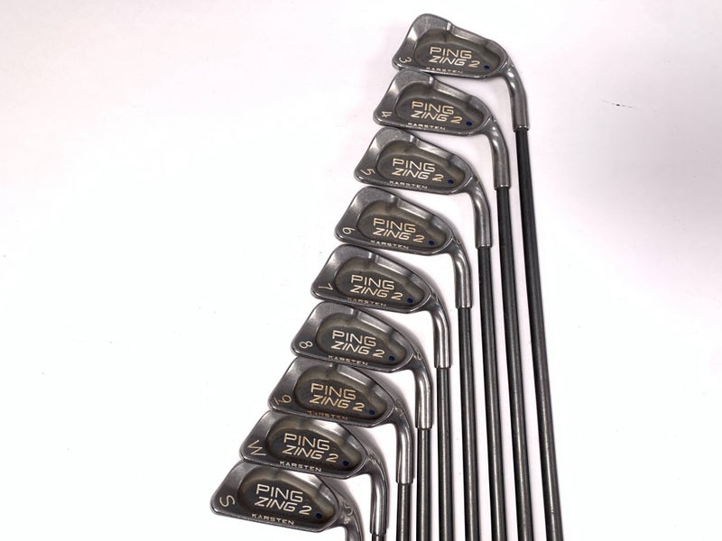 Ping Zing 2 Iron Set 3-PW Blue Dot 1* Up G Loomis Stiff Graphite Mens RH