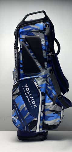 Puma Volition America Stand Bag Blue Camo 14-Way Divide Dual Strap Golf Bag NEW