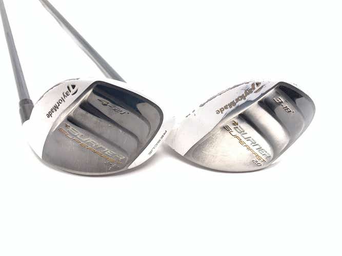 TaylorMade Burner Superfast 2.0 3 & 4 Hybrid Set 19* 21* REAX 60g Mens RH