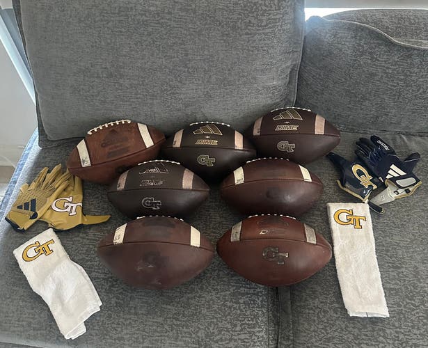 Georgia Tech Footballs, Towels, Gloves