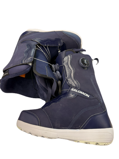 Used Salomon IVY Womens Snowboard Boots Royal Blue Senior 8 11769-S000028858