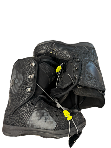 Used Rome SDS Mens Snowboard Boots Black Senior 10.5 11769-S000028859