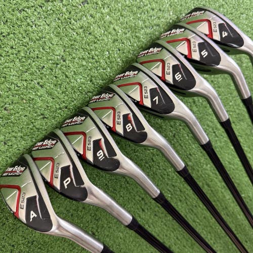 Tour Edge Hot Launch E523 Ironwood Hybrid Iron Set 4-PW AW Senior A Flex 50g
