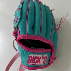 Kids Pink And Teal Dick’s Baseball Right hand Glove. nWOT