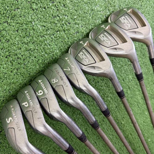 Adams Idea A12 OS Hybrid Iron Set 4H 5H 6H 7-PW SW Ultralite Womens Ladies Flex
