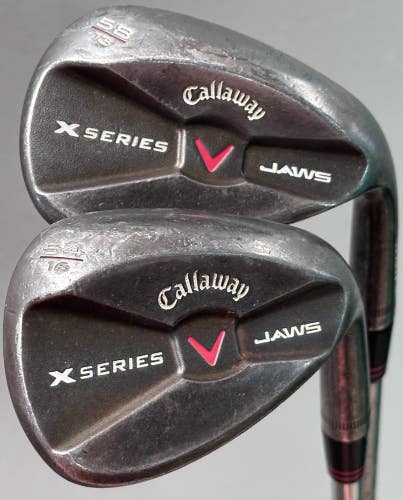 Callaway X Series Jaws Raw Forged Wedge Set 54-16*, 58-13* Steel Sand Lob RH +1"