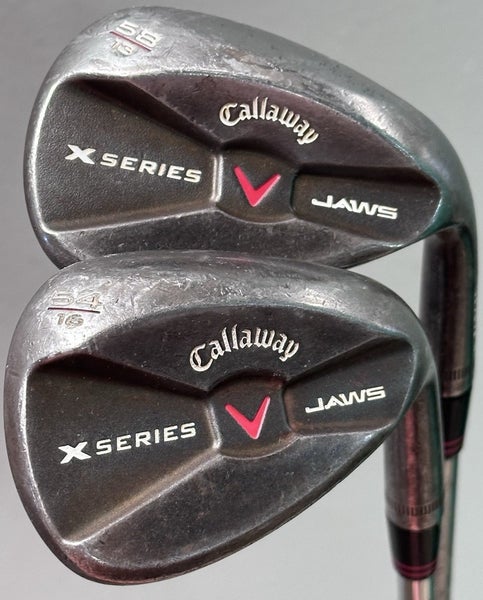 Callaway X Series Jaws Raw Forged Wedge Set 54-16*, 58-13* Steel Sand Lob RH +1"