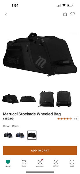 Black Kids Unisex Marucci Backpack (New)