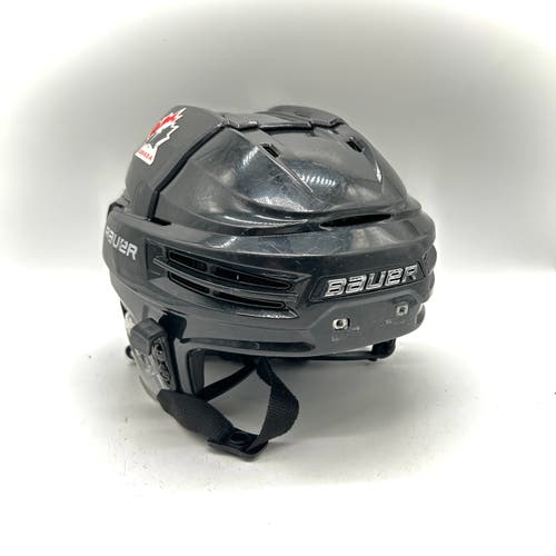 Bauer Re-Akt 100 - Hockey Canada Used Medium Pro Stock Helmet (Black)
