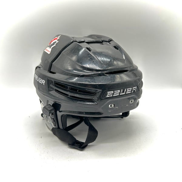 Bauer Re-Akt 100 - Hockey Canada Used Medium Pro Stock Helmet (Black)