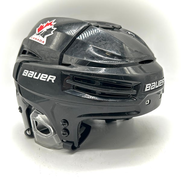 Bauer Re-Akt 100 - Hockey Canada Used Medium Pro Stock Helmet (Black)