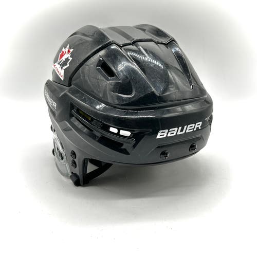 Bauer Re-Akt - Hockey Canada Used Large Pro Stock Helmet (Black)