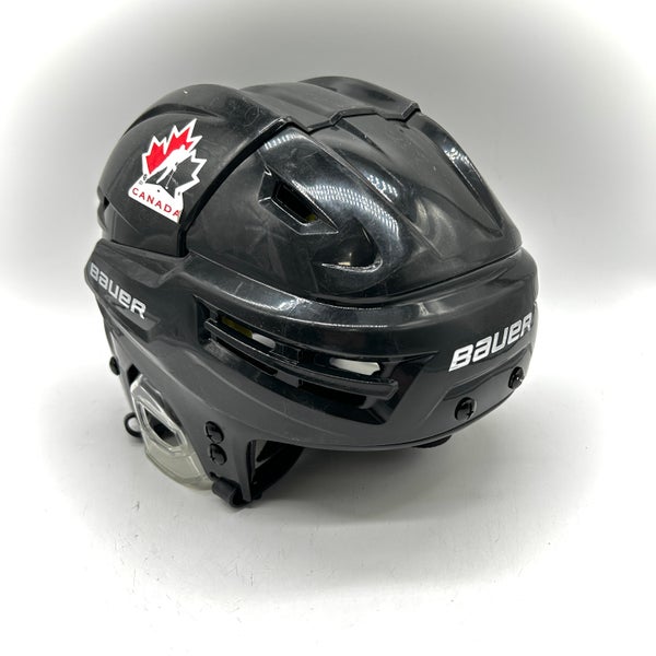 Bauer Re-Akt - Hockey Canada Used Large Pro Stock Helmet (Black)