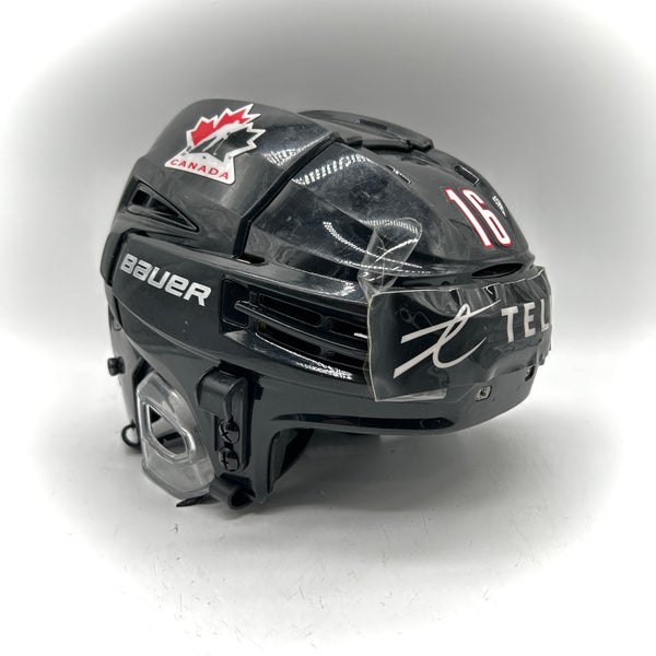 Bauer Re-Akt 100 - Hockey Canada Used Small Pro Stock Helmet (Black)