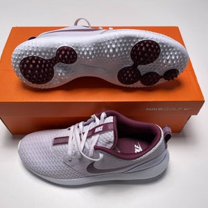 Nike Womens Roshe G Golf Shoes White Barely Grape Women's SZ 8.5 (CD6066-501)