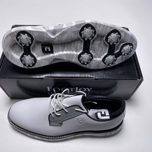 FootJoy FJ Traditions Blucher Camo Golf Shoes White Men's SZ 10 (57953)