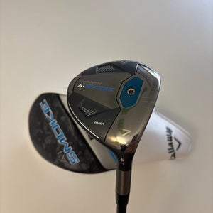 Callaway Paradym AI Smoke Max 21* 7 wood, Stiff Flex Right Hand