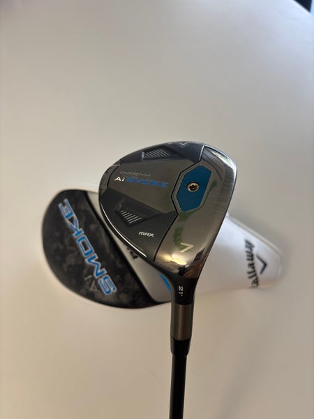 Callaway Paradym AI Smoke Max 21* 7 wood, Stiff Flex Right Hand
