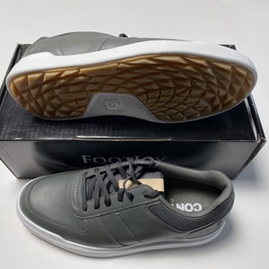 FootJoy Contour Casual Golf Shoes Charcoal Gray White Men's SZ 9.5 (54375)