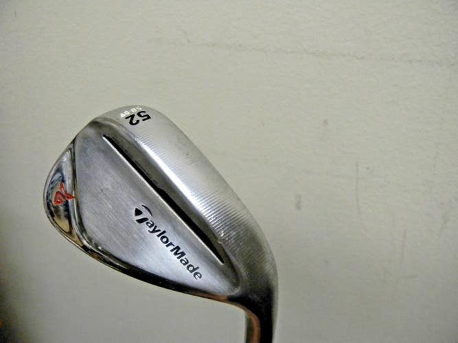 NICE TAYLORMADE MILLED GRIND 2 CHROME GAP WEDGE 52* STANDARD BOUNCE 9*