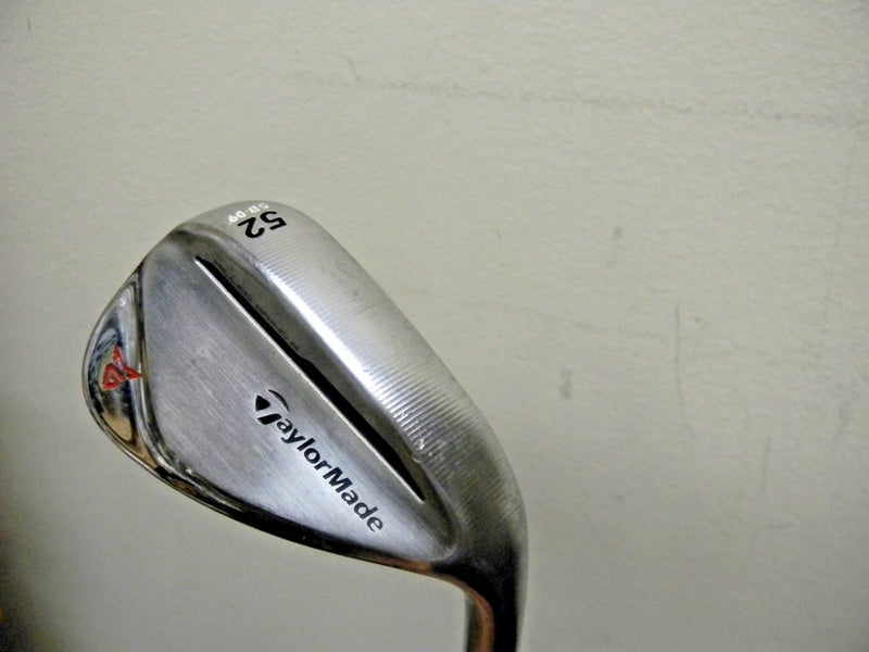 NICE TAYLORMADE MILLED GRIND 2 CHROME GAP WEDGE 52* STANDARD BOUNCE 9*