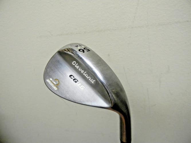 NICE CLEVELAND CG15 CHROME ZIP GROOVES 56* SAND WEDGE