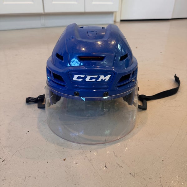 CCM Tacks 710 Pro Stock Helmet - Senior Medium / Blue (Used)