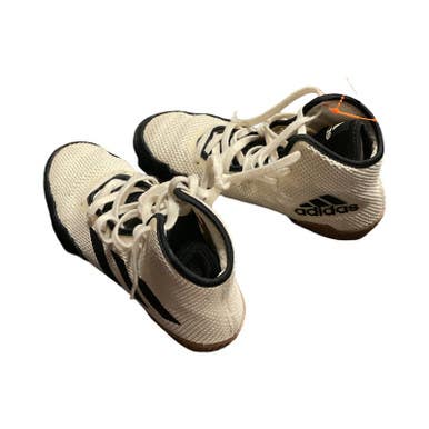 Used Adidas Wrestling Shoes White Junior 03.5 11859-S000024959